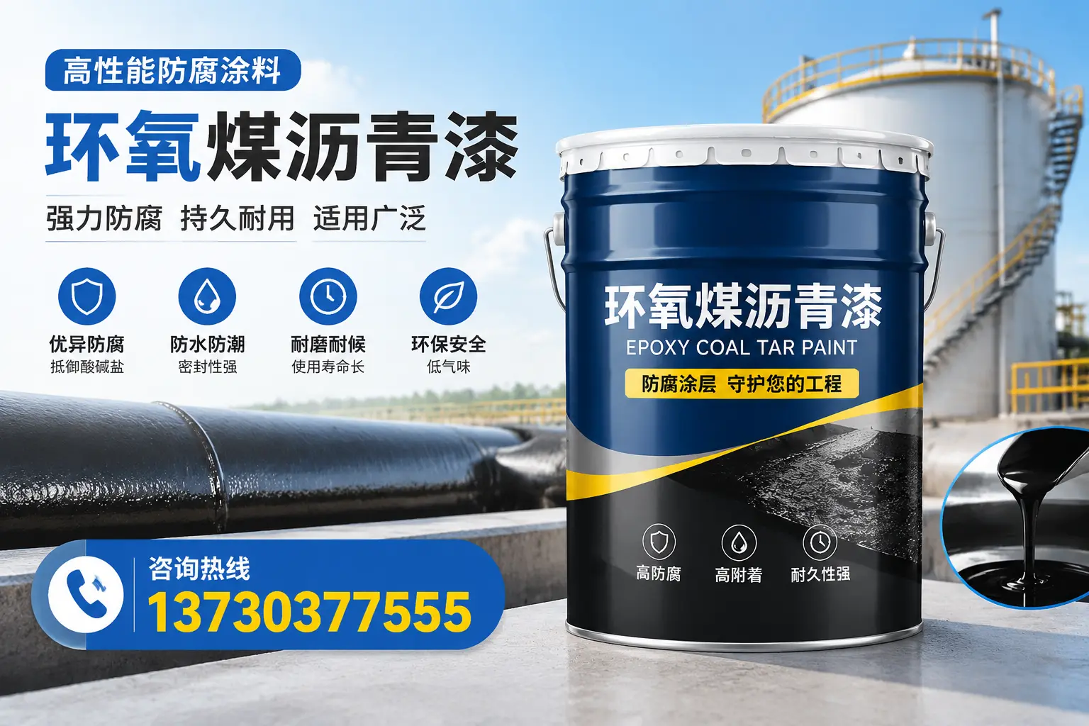 环氧煤沥青漆的耐久性分析，适合柳州的使用场景